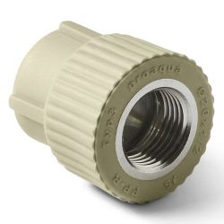 Муфта комб. 20 -   3/4" ВР PPR серый  PRO AQUA