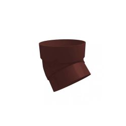 Колено трубы 45 гр. ПВХ GL Стандарт шоколадный 8017