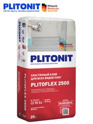 Клей плиточный 25,0кг  PLITONIT PLITOFLEX 2500 эластичный,  C2 TE S1