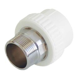 Муфта комб. 50 - 1 1/2" НР PPR белый