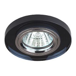 Светильник точечный MR16  GU5.3 12В 50Вт DK 7 CH/BK 90/65мм черный/хром  ЭРА