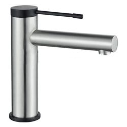 Смеситель для умывальника 35 карт.  LEDEME на гайке, черный