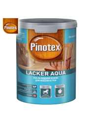 Лак д/древесины (глянцевый, колеруемый)   1,0л  PINOTEX Lacker Aqua 70