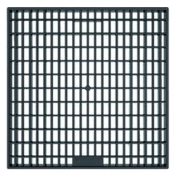 Решетка для дождеприемника водоприемная 187х187х20мм пластиковая  AQUASTOK