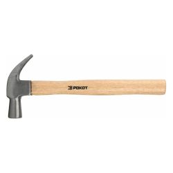 Молоток-гвоздодер   450г  с дерев. ручкой  РОКОТ