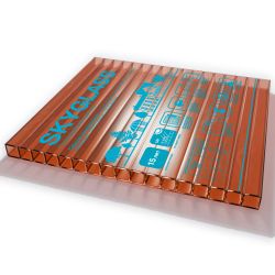 Поликарбонат   4мм коричневый 2,1х 6м  КИНПЛАСТ Skyglass (0,60кг/м2) 