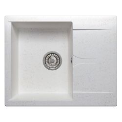 Мойка иск мрамор накладная 500 х 620 х 200мм белый GALS  POLYGRAN