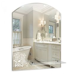 Зеркало  535 х 670мм 1 полочка АНИС  MIXLINE