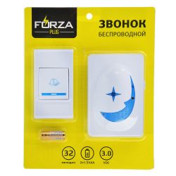 Звонок беспровод 32 мелодии,(3х1,5VAA), ZV006