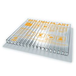 Поликарбонат   8мм прозрачный 2,1х 6м  GOLDEN PLAST 