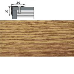 Порог угловой наружный 1,35 * 20мм дуб универсальный 084  ЛУКА