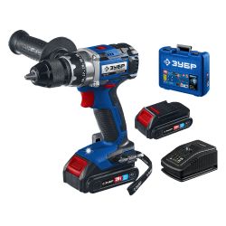 Шуруповерт акк ЗУБР DB-201-22 (20В,2акк,2,0Ач,70Нм,1,30кг)