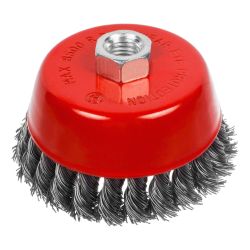 Щетка чашечная крученая для УШМ 100мм (пров. 0,5мм) гайка М14  РемоКолор