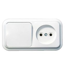 Блок о/п (розетка б/з, 1-ый выключатель)