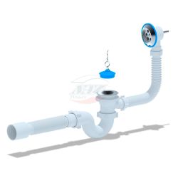 Обвязка для ванны  АНИПЛАСТ нерж. с гофрой