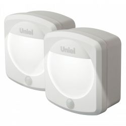 Фонарь  DTL-365 датчик движ+фотосенсор (3хR14) белый (2шт в упак.)  UNIEL