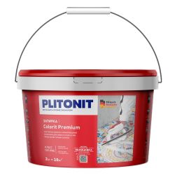 Затирка биоцидная PLITONIT COLORIT Premium  (0,5-13 мм) белая -2кг