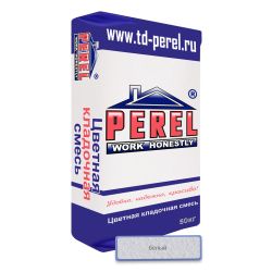 Смесь кладочная 50,0кг  Perel белая Зима