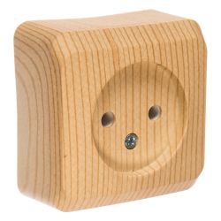 Розетка 1-ая о/п б/з SCHNEIDER ELECTRIC Этюд сосна