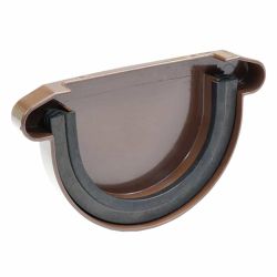 Заглушка желоба D125мм  NORDSIDE коричневый