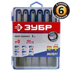 Набор надфилей  100мм,  6шт  ЗУБР Эксперт