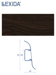Плинтус LEXIDA 55х2200мм Венге