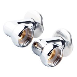 Соединение угловое  1"х 1"  г/ш хром  