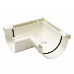 Угол для желоба D125мм/90*  NORDSIDE белый