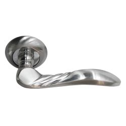 Ручка дверная A1238 Е9 мат.ник- хром  ГАРАНТ