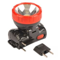 Фонарь налобный  акк ОБЛИК 2078  1свд, 3W, черн+красный/пластик 2режима  