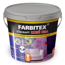 Клей ПВА стандарт 10,0кг  FARBITEX