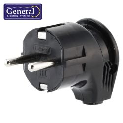 Вилка с/з угловая  GENERAL черная