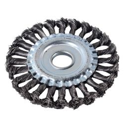 Щетка плоская крученая для УШМ 125мм (пров. 0,5мм)  ВИХРЬ 