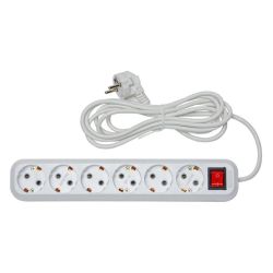 Фильтр сетевой 6 местный  5 метров 10А  RUCELF