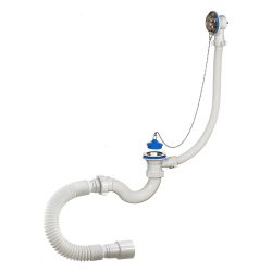 Обвязка для ванны  ОРИО нерж. с гофрой