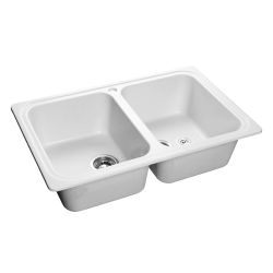 Мойка иск мрамор накладная 786 х 500 х 200мм иней STANDART  GRANFEST