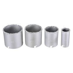 Набор коронок по керамической плитке 33/53/67/73мм  ВИХРЬ