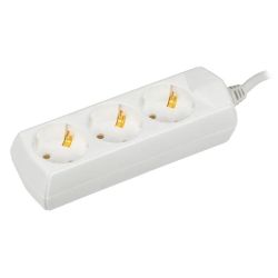 Удлинитель 3 местный  7 метра  10А, с/з (ПВС 3х1)  GENERICA