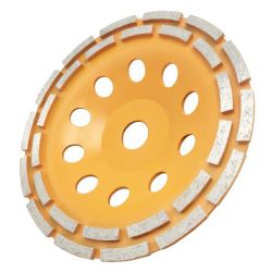 Чашка зачистная алмазная 180мм 2-х рядная  ВИХРЬ