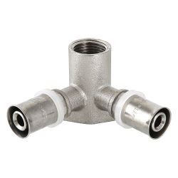 Водорозетка 16 - 1/2" ВР проходная пресс  VALTEC