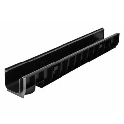 Лоток водоотводный пластиковый D100 ЛВ-10.14,5.13,5 -П  Gidrolica Standart