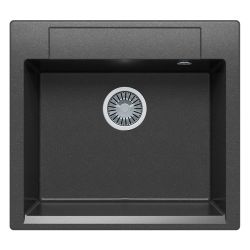 Мойка иск мрамор накладная 510 х 560 х 200мм черный ARGO  POLYGRAN