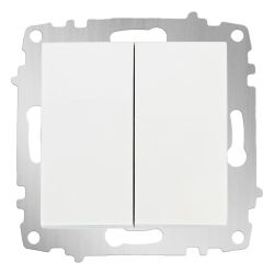 Выключатель 2-ый с/п  ABB COSMO  Белый