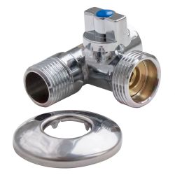 Кран шар проходной д/стир. маш. гшш  VALFEX