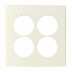 Рамка 4-ая розетки ANAM LEGRAND Zunis белый