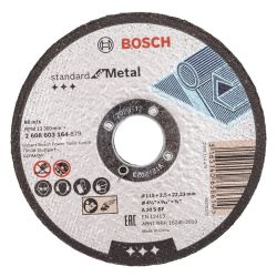 Круг отрезной 115 х 2,5 х 22 по металлу  BOSCH 
