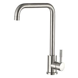 Смеситель для кухни 30 карт.  СОЮЗКРАН  с бок.ручкой, нерж, сатин