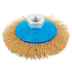 Щетка коническая для УШМ 125мм (пров. 0,3мм)  MOS