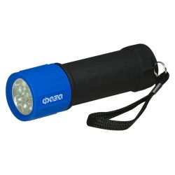 Фонарь ФАЗА P1-L09-3AAA (3хR03) 9свд, черн-синий/пластик-резина