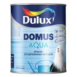 Краска ВД фасадная   0,9л  DULUX DOMUS AQUA BC полуматовая
